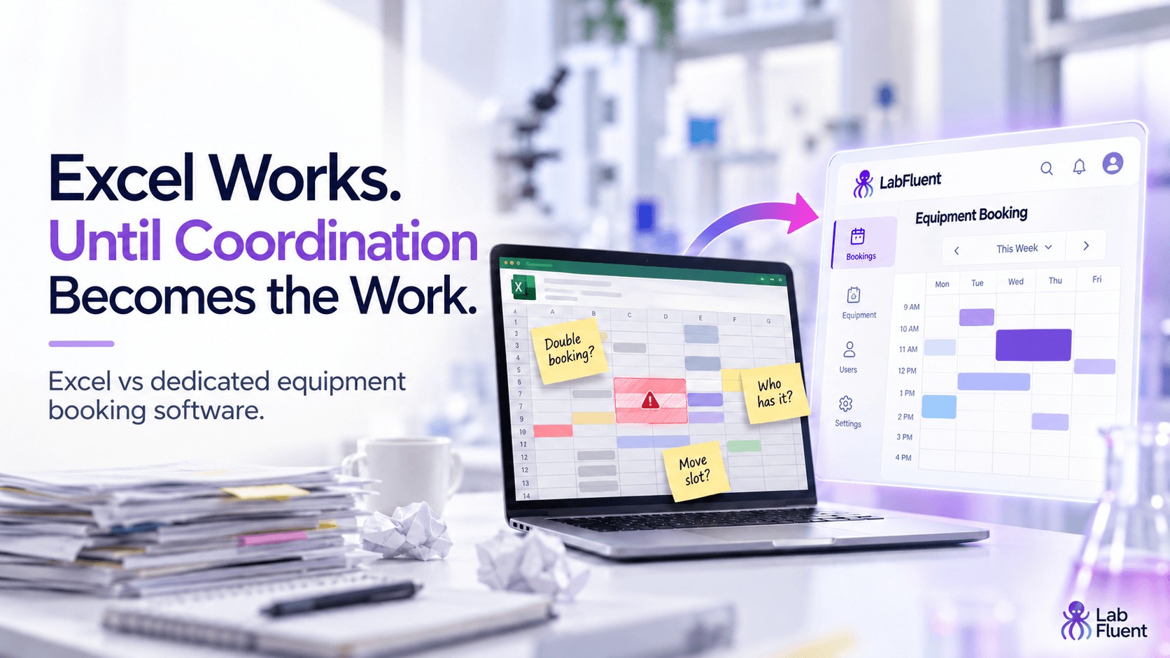 Excel vs Dedicated Laboratory Equipment Booking Software: What Changes as Your Lab Scales?